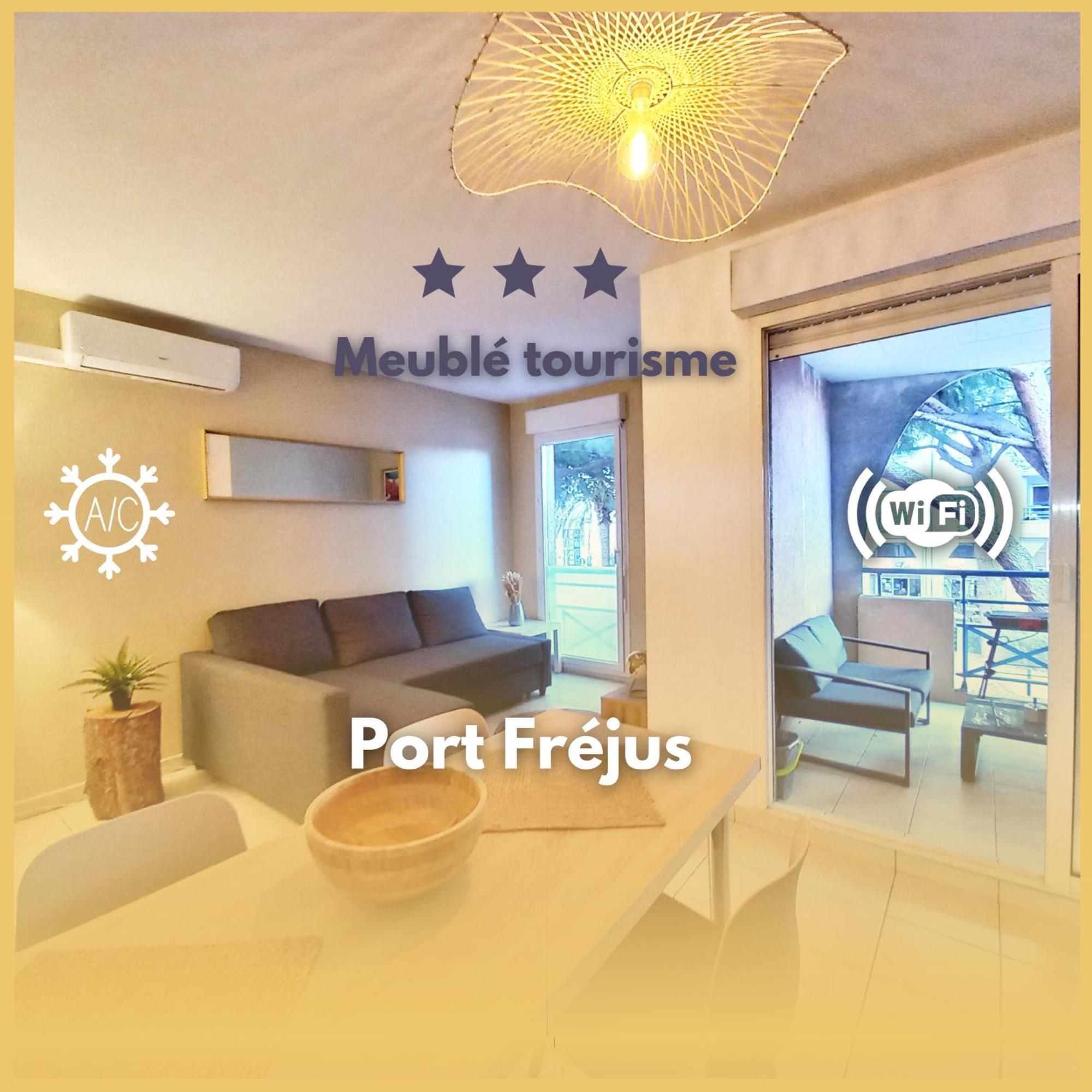 Port Frejus - Tout A Pied - Wifi - Clim Bagian luar foto